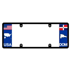 DFS Dominican Republic DOM Patented License Plate Frame Holder