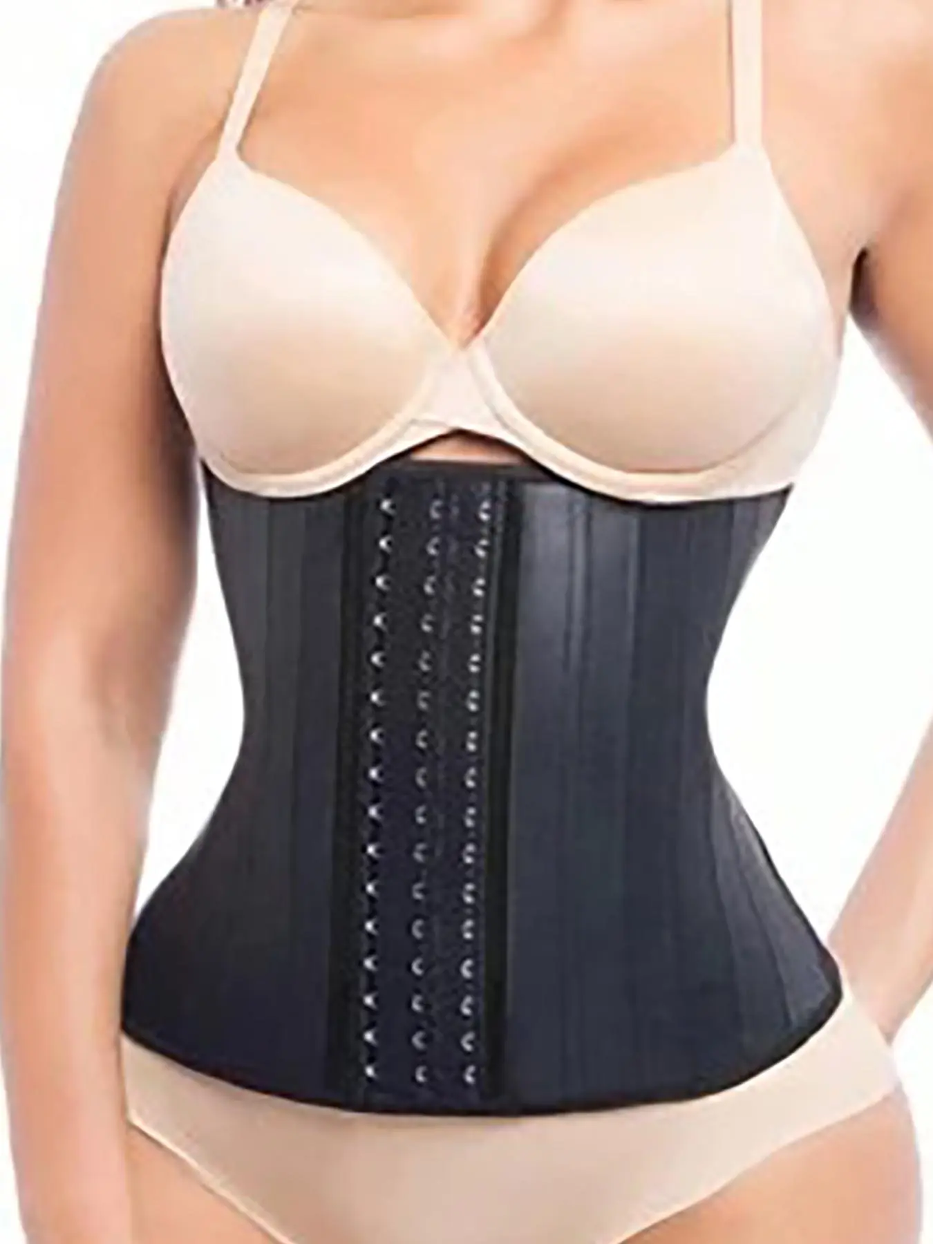 Women's Solid Color High Stretch Shapewear Belt, Adjustable Hook & Eye Closure Tummy Control Shaper, Ladies Shapewear for Daily Wear, High Waisted Shapewear