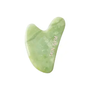 Skin Gym Jade Sculpty Heart Gua Sha Tool for Face Lifting & Contouring Daily Facial Tool to Reduce Puffiness Enhance Natural Contours Gentle