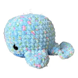 Handmade Crochet Whale Plush  | Soft Amigurumi Stuffed Animal | Cute Ocean Plush Gift