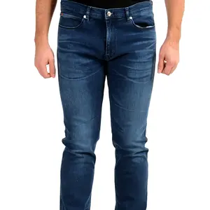 Hugo Boss Men's "Hugo 708" Slim Fit Blue Wash Straight Jeans US 31/32 IT 31/32