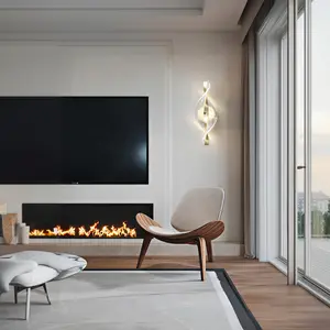 Artistic Spiral Gold Wall Lamp LED, Luxury Crystal Twisted Wall Light, Ambient Lighting for Bedroom and Hallway, Model Ap1016