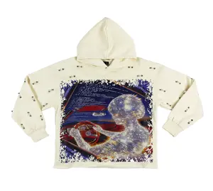 "Racer" Pearl & Rhinestone Hood - Ivory