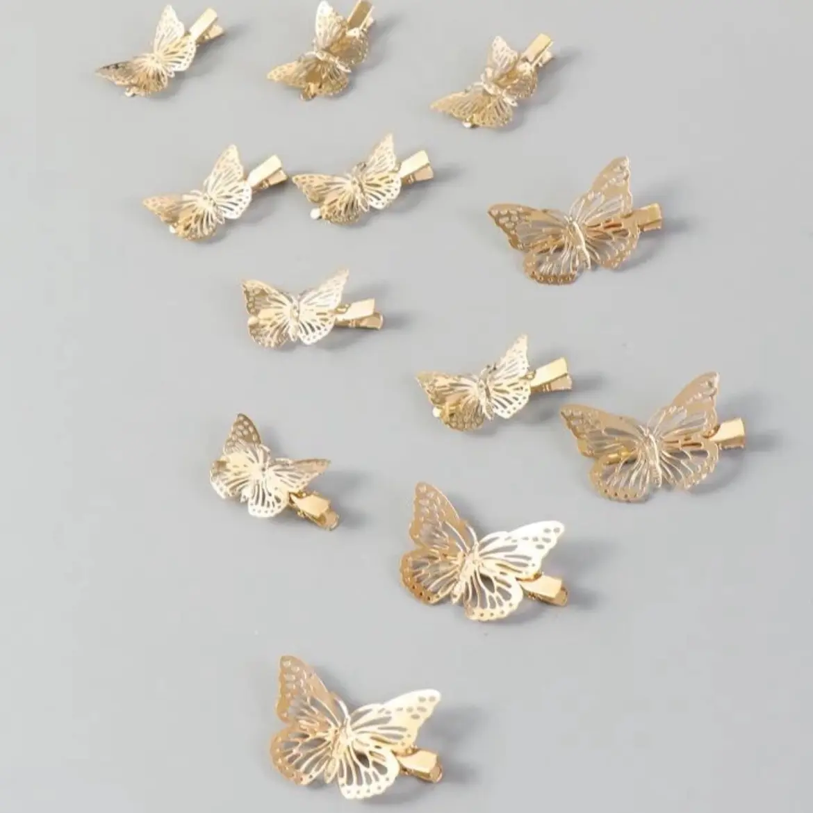 12pcs Butterfly Decor Hair Clip
