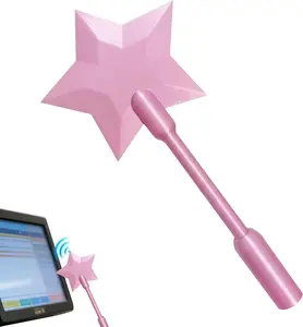 Fairy Pay Wand, Fairy Wand Card Holder, Stellar Swipe - Fairy Godmother Payment Wand, Magic-Wand Credit Card Holder, 3D Printed Star Magic Contactless Payment Cards (Pink)