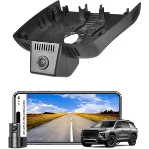 Front 4K & Rear 1080p Dash Cam Custom fit for Chevy 3rd Gen Traverse 2024-2026 (Model C), L LS Cloth LT Leather RS Premier Country, Free App & WiFi, 128GB Card dash cam loop, Chevy Traverse Accessories, App Viewing