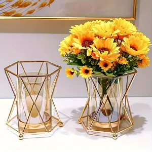 Elegant wrought iron vase—perfect choice for a romantic candlelit dinner and home decor ...