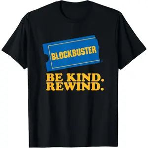 Blockbuster Be Kind Rewind T-Shirt Graphic tees