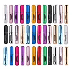 40 PCS-5ml Refillable Perfume Atomizer Spray Bottles – Mini Travel Size Reusable Scent Container for Fragrance, Essential Oils – Leakproof, Portable, Random Color