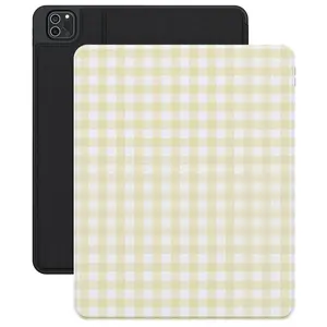 Casely iPad Case | Pastel Picnic | Yellow Gingham