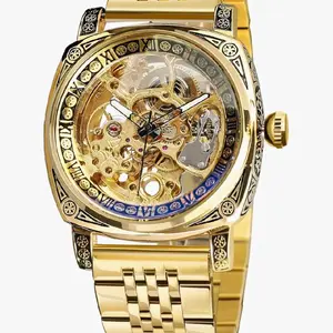 Men's Mechanical Watche Self-Wind Carved