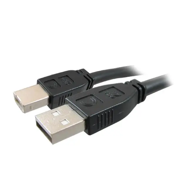 Comprehensive USB2-AB-75PROAP Pro AV-IT Active Plenum USB A Male to B Male Connector Cable, 75 ft.