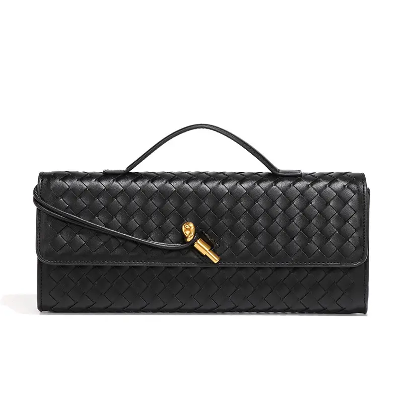 Trendy Woven Accordion Bag |   Luxury Horizontal Handbag |   Vintage Evening Shoulder & Crossbody