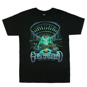 Grateful Dead T-Shirt Men's UFO Campfire Abduction Short Sleeve Tee