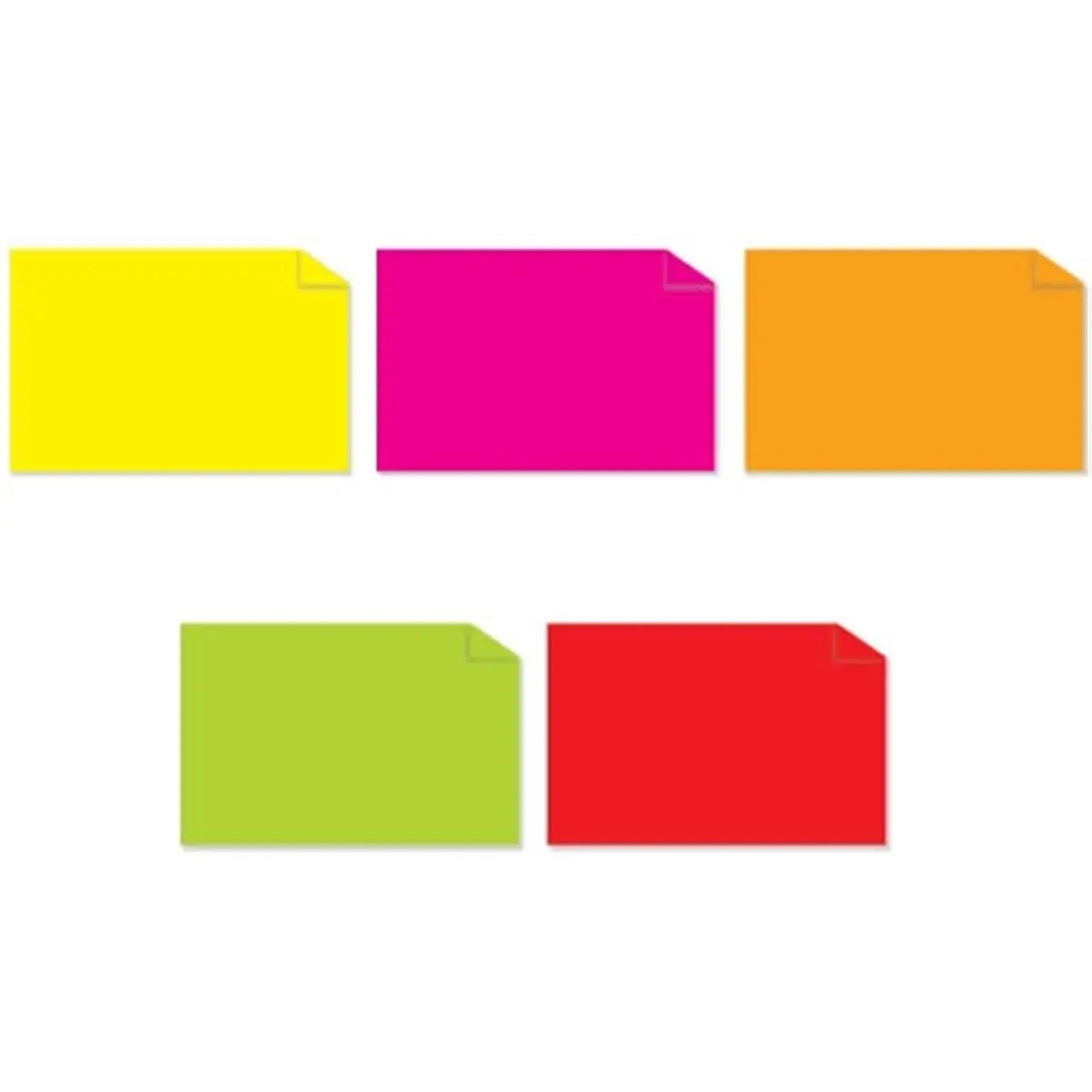 Tape Logic Superior Products Fluorescent Inventory Rectangle Labels - 2" x 3", 1,000 Labels per Pack, Assorted, Enhance Appearance, Case of 5000, Five Colors, Office And School Supply