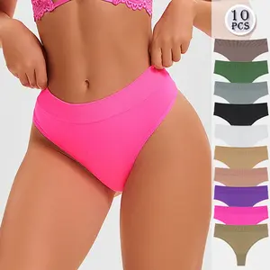 10-piece set of comfortable, breathable, sexy women’s thongs