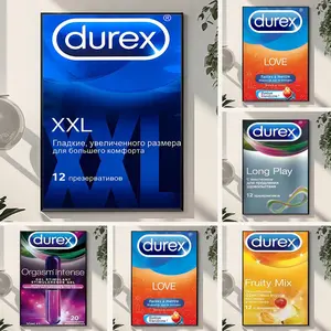Famous Brand D-Durex Painting Calligraphy Waterproof Scratch-Resistant Canvas Wall Art – Premium Oil Painting Style HD Print | Modern Aesthetic Home Decor for Living Room, Bedroom, Kitchen & Café | Perfect Holiday, Housewarming & Party Gift