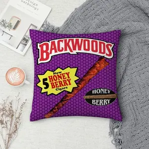 Classic Brand B-Backwoods Cushion Cover Soft Short Plush Fabric Double-Sided Print Organic Breathable Sofa Pillow Case, Home Machine Washable in Warm Winter Perfect for Home Decor Bedroom Decorative Accessories Warm Winter Home Child Gift