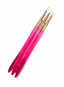 Fantasy Nails Liner Set #7 #9 #11 for Nail Art Paint and Detail Work - Precision Tips for Creative Designs Manicure