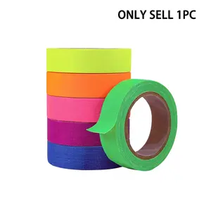 Neon Cloth Tape Fluorescent UV Glow Party Decorative Self-Adhesive Waterproof Multi-Color Optional Suitable for Stage Floors