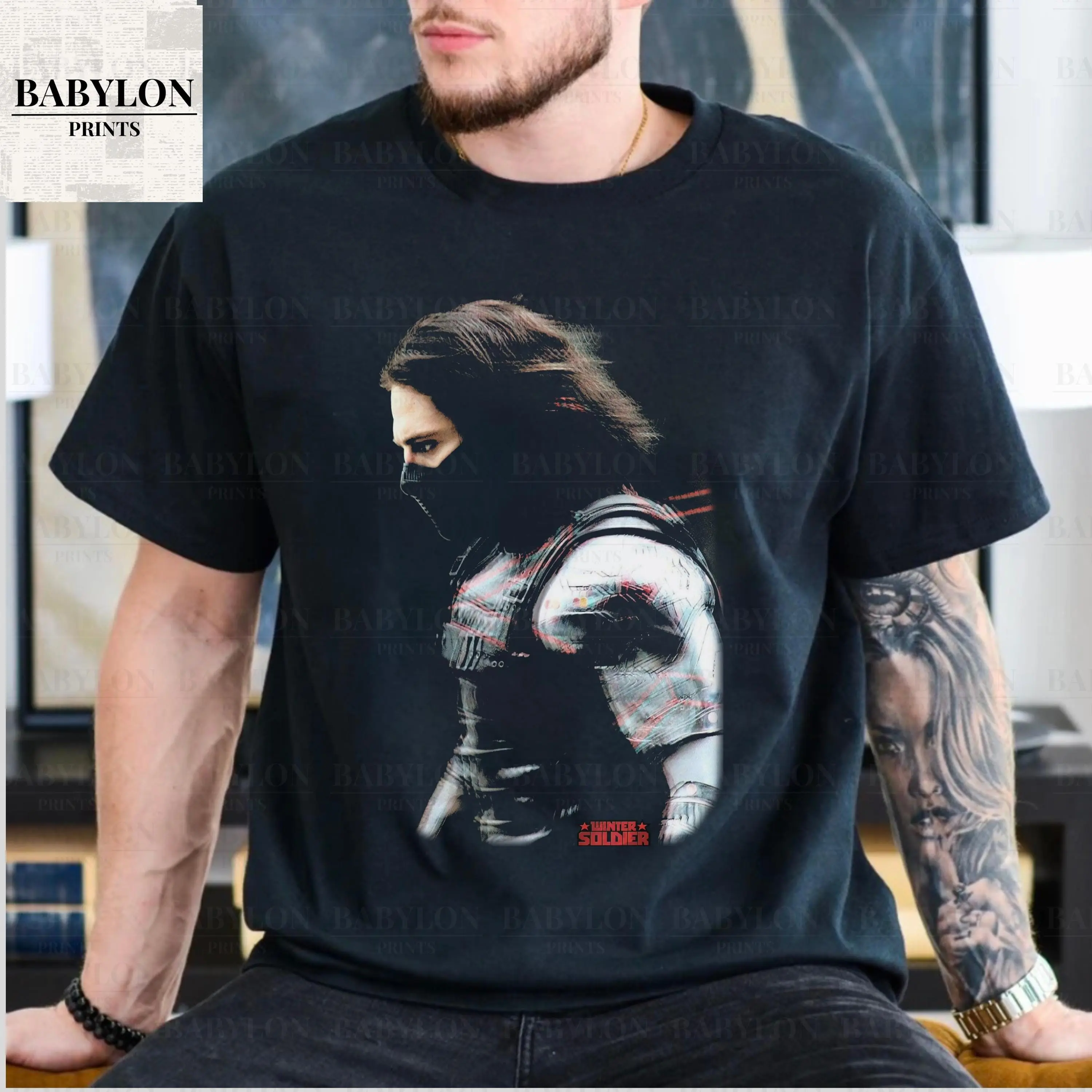 Comfort Colors Vintage Bucky Barnes T Shirt, Sebastian Stan Vintage Shirt, Soldier in Winter Retro 90s Tshirt, Bucky Bootleg Tee