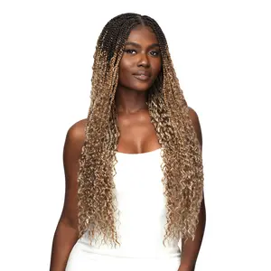 Outre HD Pre-Braided Lace Frontal Wig Glueless 13X4 Boho Box Braid 30"