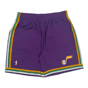 Mitchell & Ness 1991-92 Utah Jazz Swingman Shorts Purple Yellow