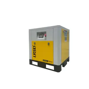 LRSD Rotary Screw Air Compressor 220V/3Ph 4KW/5HP 125PSI 26.84CFM Heavy Duty Air Compressed System for Small Machining & Fabrication Workshops, Automotive air compressor portable air compressor