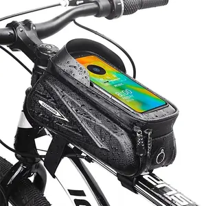 Waterproof Hard Shell Bike Bag, Front Fork Pouch, Mountain Bike Phone Case, Touchscreen Handlebar Cover, Outdoor Cycling Gear, Bike Accessories, Outdoor Sports Gear