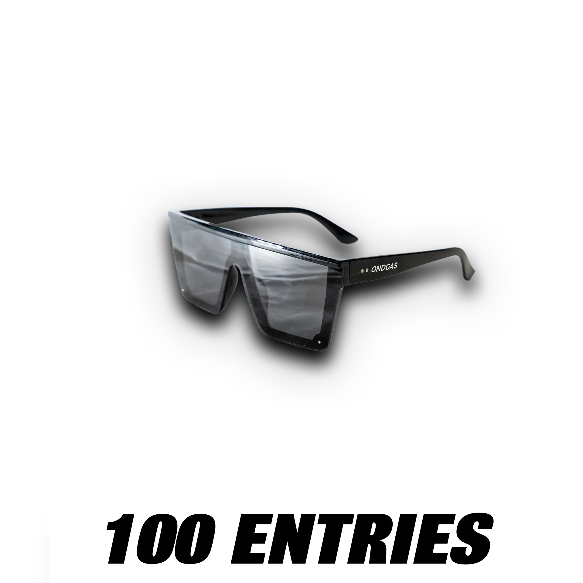 100 Entries: ONDGAS Jet Black Sunglasses