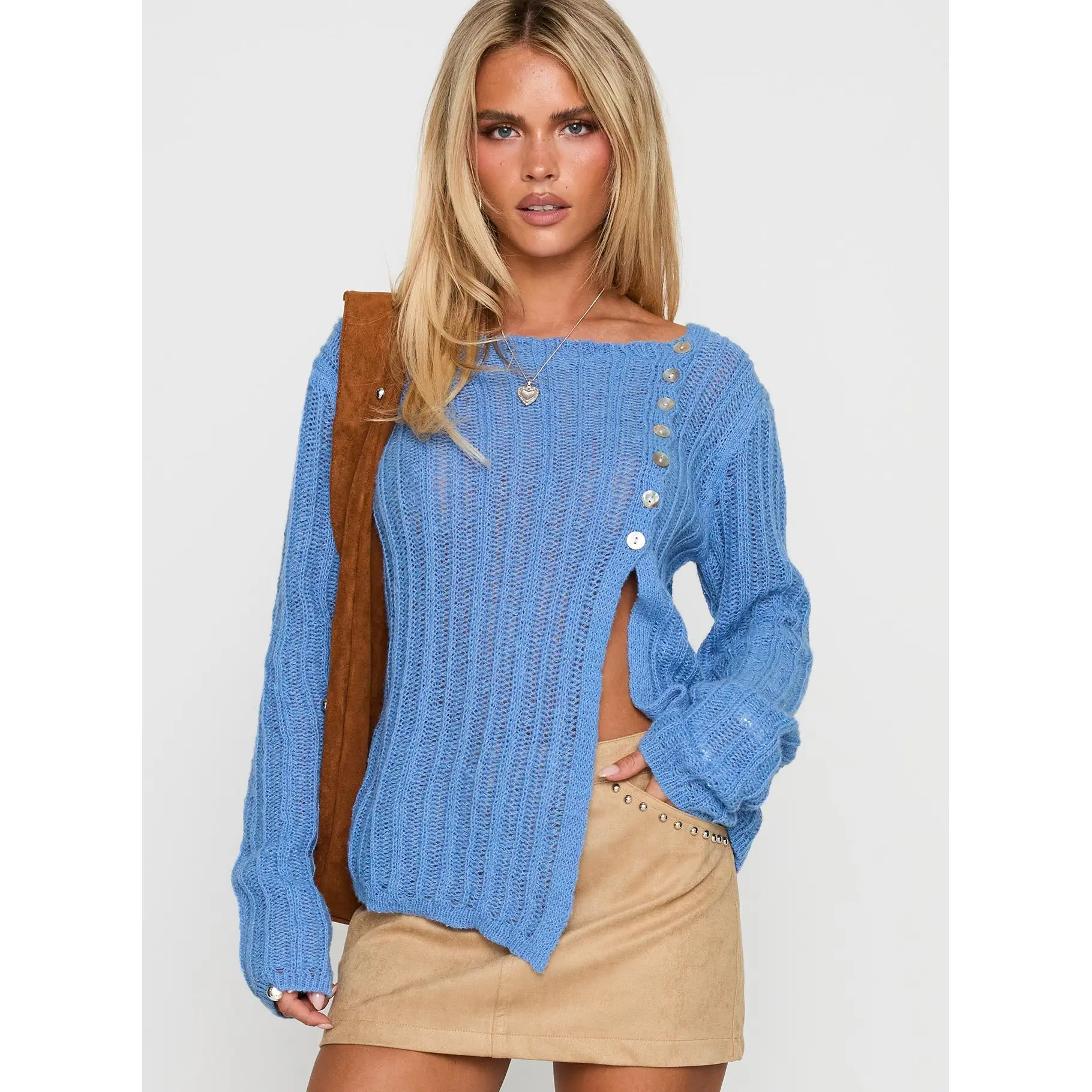 Lenker Knit Jumper Blue Lenker Knit Jumper Blue