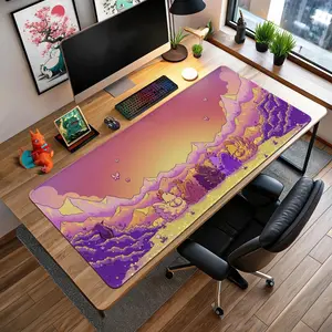Stardew Valley Sunrise Deskmat Cozy Farm Mouse Pad Cozy Gaming Desk Mat Anime Setup Mat
