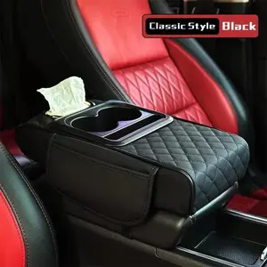 Universal Car Interior Accessories Armrest Box Storage Bag, Armrest Storage Tray, Cup Holder & Mobile Phone Organizer, Multi-Function Travel Storage Cabinet, Car Console Organizer