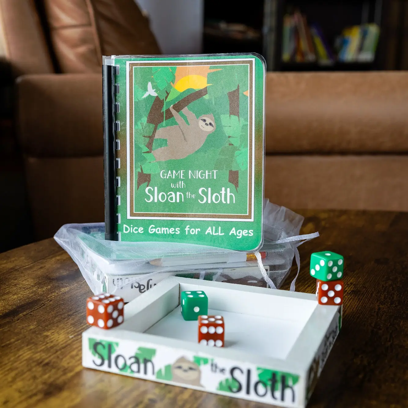 Sloan the Sloth Family Dice Set