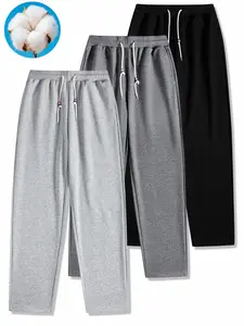 Clean Gent men’s basic drawstring-waist pants—casual, comfortable loose fit with a stylish drawstring design; street style suitable for all seasons; ideal for everyday wear, sports, and outdoor activities; men’s jogging sweatpants.