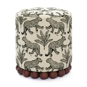Space Saving Bohemian Pouf Ottoman Upholstered Design Space Saving Bohemian Pouf Ottoman Upholstered Design