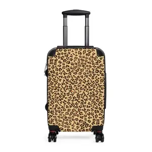 Stylish Leopard Print Carry-On Suitcase