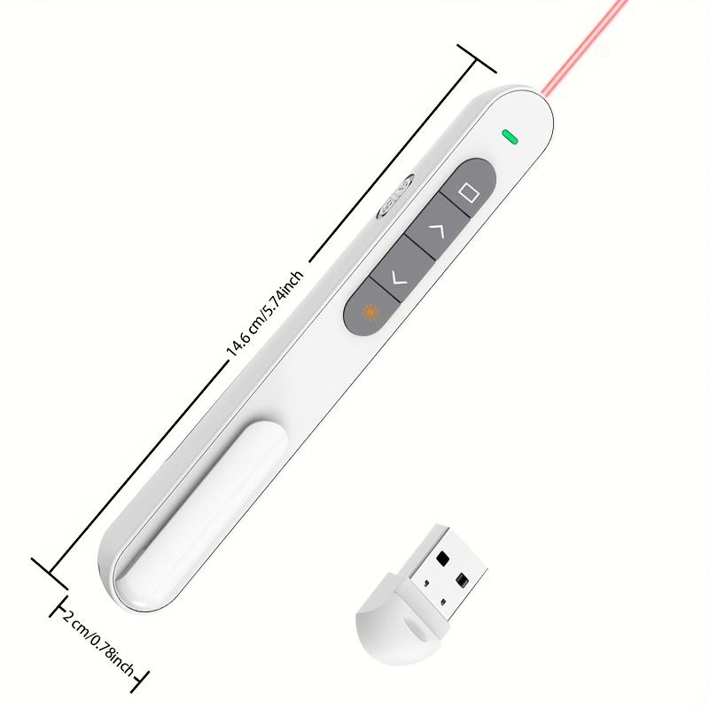 1-Count Wireless Laser Pointer with Hyperlink Click and Volume Control, Compatible with Mac/PC/Laptops, Portable Meeting Remote for Presentations and Teachers, Compact and Reliable Business Tool