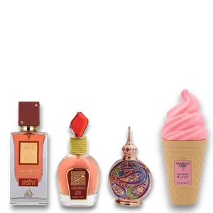 Lattafa | Ana Scarlet + Layl Al Yasmeen + Cotton Blush + Candy Rose | Eau De Parfum | Unisex Fragrance | 20 - 100 ML | Orange - Bergamot & Musk Notes