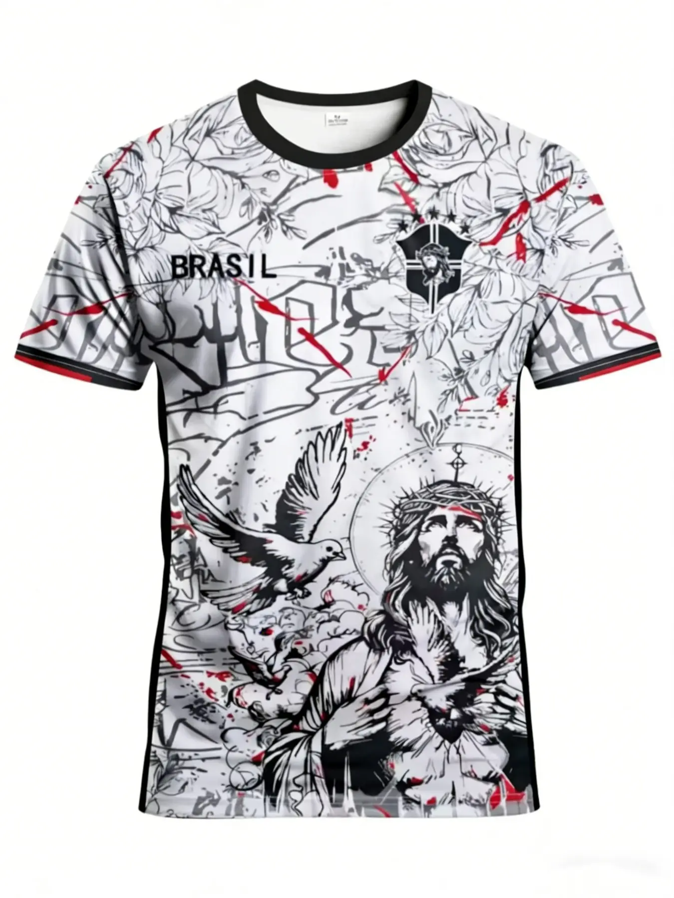 Men's Brazil Special Edition Soccer Jersey, Youth Round Neck Comfortable Sports T-Shirt, Brazilian Style Print, Casual Football Jersey, Football Tee, Short Sleeve Jersey