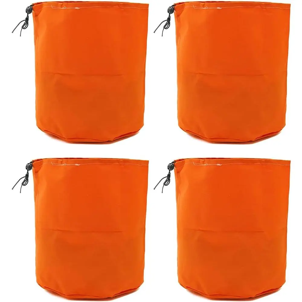 4pcs Lawn Mower Trimmer Engine Dustproof Waterproof Cover Bags fit for Echo Weed Eater Edger Pole Saw (Yellow)