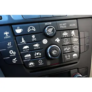 sets(pcs) Button Decals for Blank Car Truck Buttons, Interior Dash Rocker Console Switch Decals for Men Women Video Game Car Guy Gift