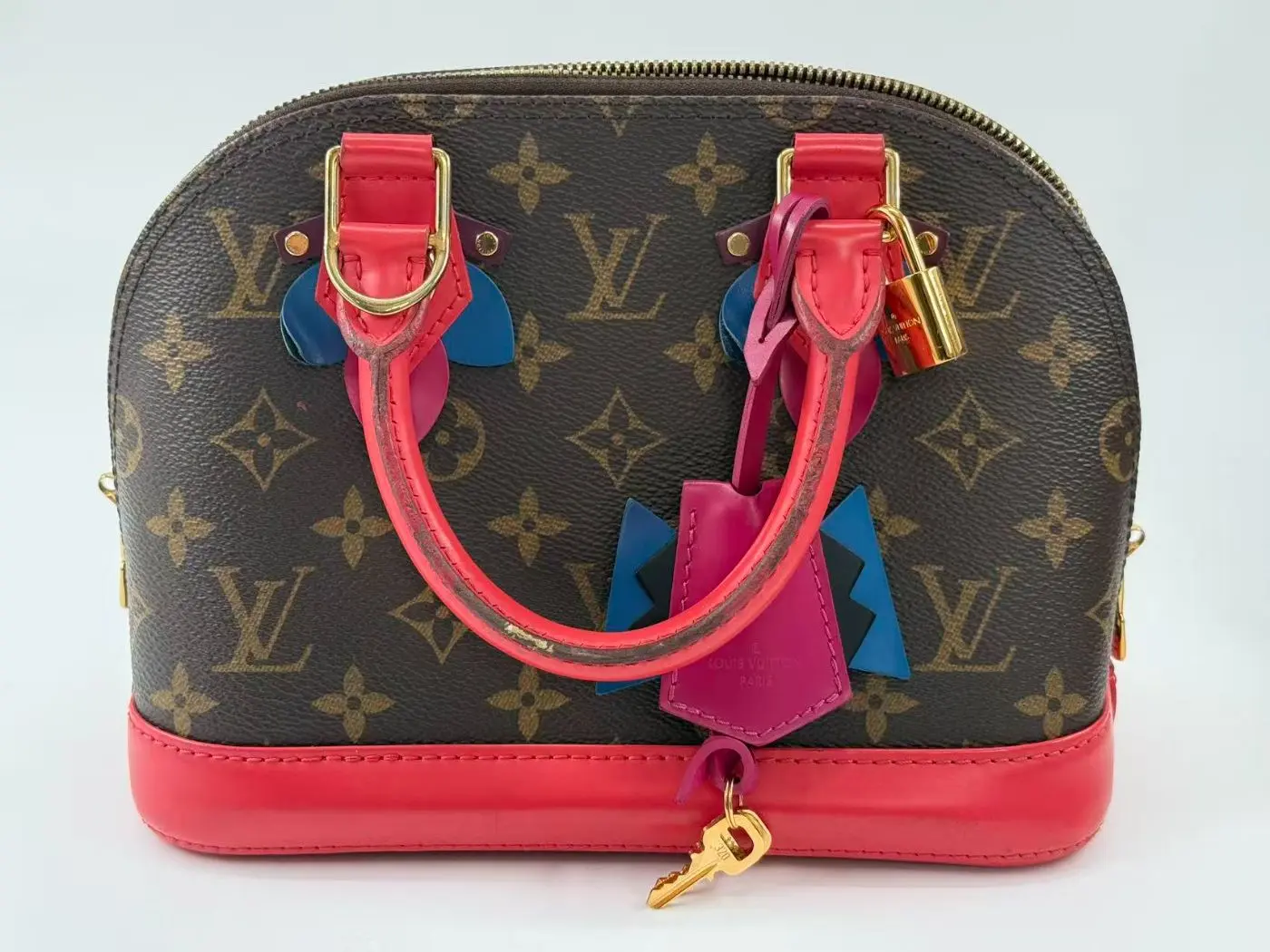 Pre-owned Louis Vuitton pvc Shoulder bags Monogram Totem Alma BB 2‑Way Handbag #2158081041207118