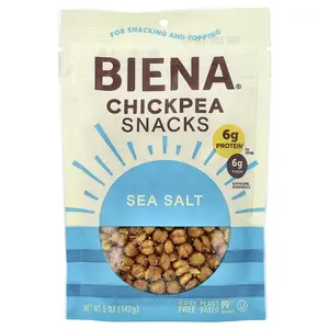 BIENA Chickpea Snacks, Sea Salt, 5 oz (142 g)