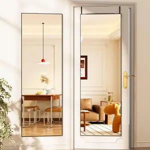 Door Mirror Full Length, 56 x 16 Inch Full  Wall Mirror Over The Door  Mirror for Bedroom, Living Room, Cloakroom