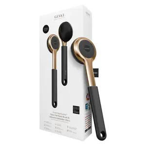 GESKE Sonic Full-Body Brush & Intensive Exfoliator | 8 in 1 | Electric Body Cleansing Brush | With SmartSonic Pulsations | Deep Cleansing, Exfoliation, Massage | Extendable Handle | Rough Skin Remover