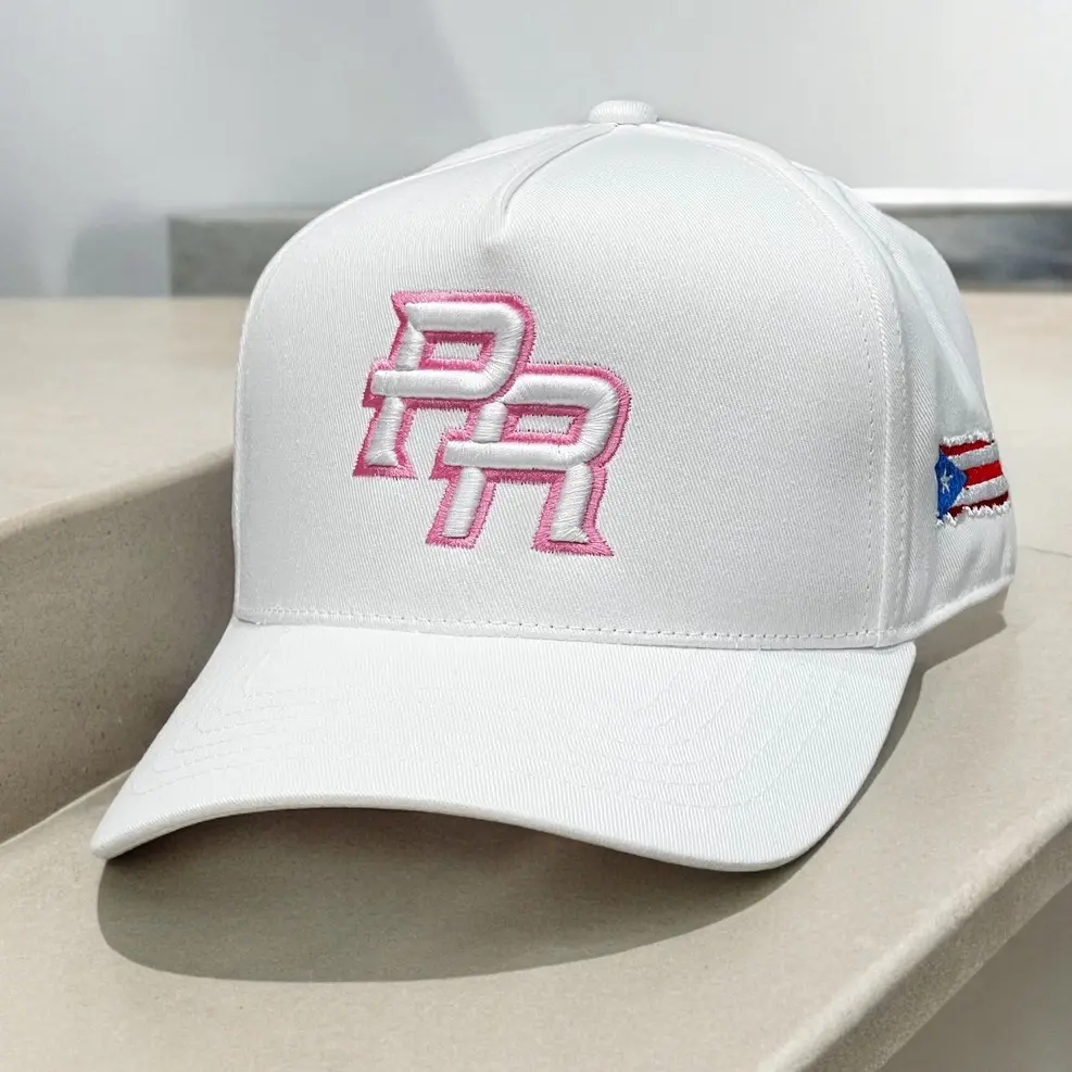 All White/Pink Logo