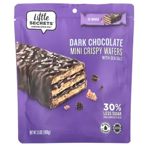 Little Secrets Mini Crispy Wafers, Dark Chocolate With Sea Salt, 3.5 oz (100 g)