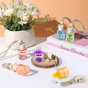 Car Air Fresheners 2Pack - Hanging Scented Diffuser -8ml Long Lasting Nature Frangrance Friut Perfume For Car & Live