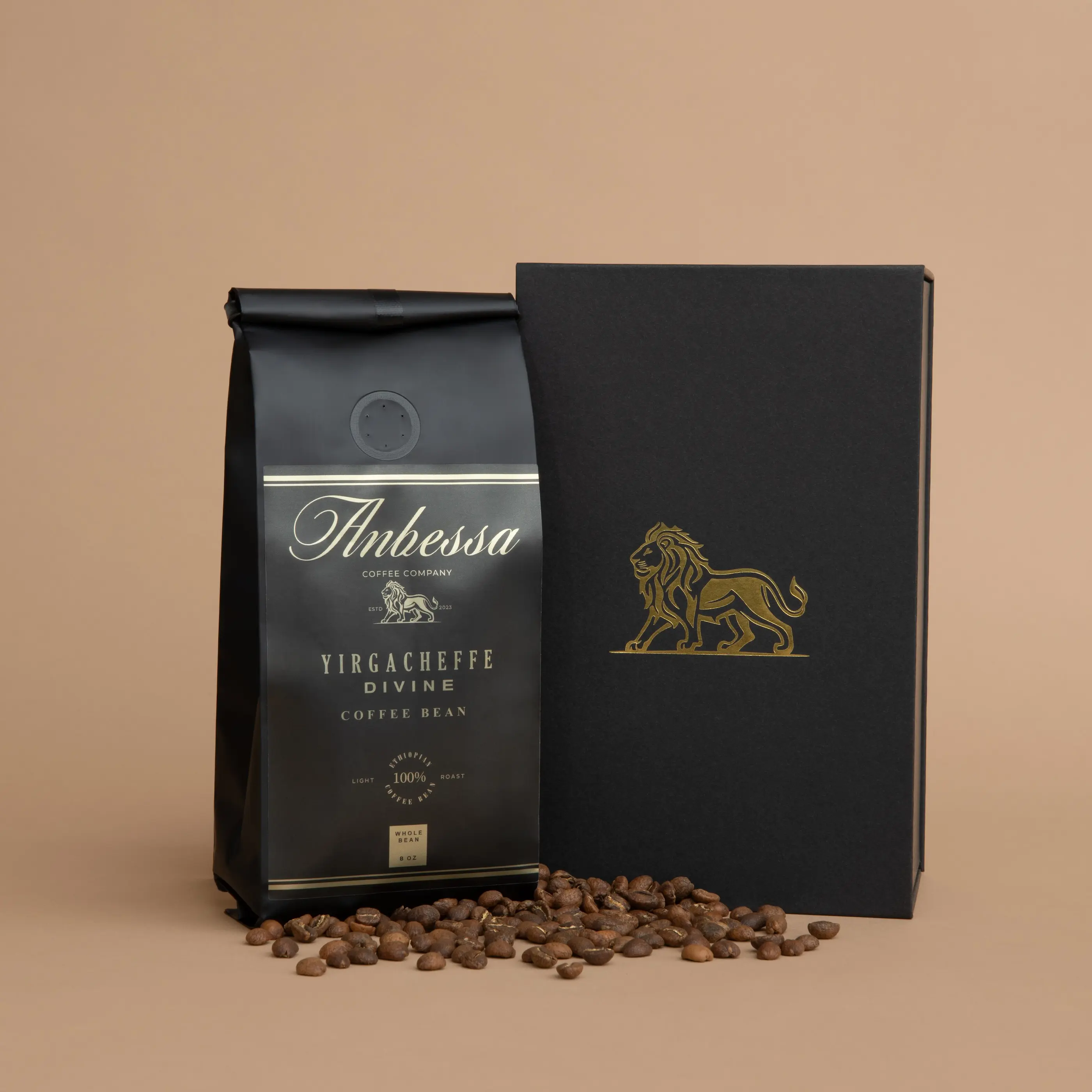 Yirgacheffe Artisan Roast 8oz Pouch - Premium Floral & Fruity Coffee with Rich Aroma & Flavor Sustainable Eco Friendly